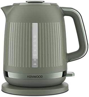 Kenwood Dusk Electric Kettle, 360° Swivel Base, Water Level Indicator, Cord Storage, Boil-Dry Protection, Removable Filter, Capacity 1.7L, ZJP30.000GN, 3000W, Olive Green
