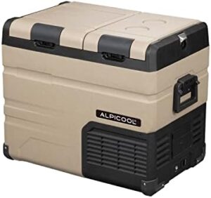 Alpicool TA45 45L Car Fridge Freezer Portable Compressor Car Refrigerator 12/24V Electric Cooler for Camping, Road Trip, Picnic, Down to -20℃