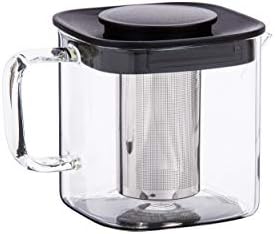 TALIONA TEA POT STAINLESS STEEL FILTER WITH PLASTIC LID 600ML, TL2213431