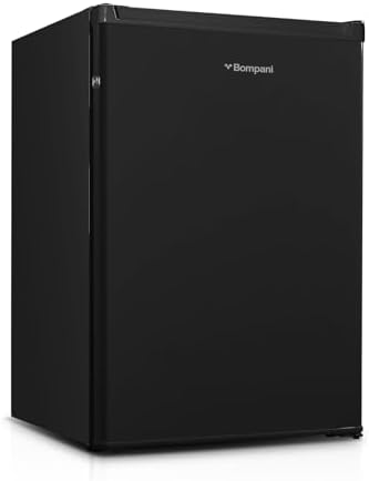 Bompani 78 Litter Single Door Refrigerator - Defrost Fridge Freezer With Smart Sensor & Humidity Control – BR110N - Black