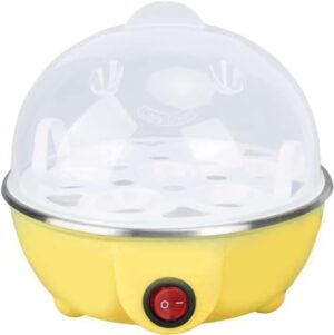 Multi-functional Electric Eggs Boiler Cooker Steamer Home Kitchen Use | 7 Egg Capacity Multifunction Electric Boiled Egg Maker Food Steamer | Random Color |