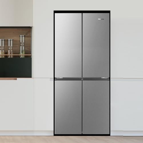Hisense RQ561N4AC1 432 Four Door Refrigerator, No Frost Technology, Silver, 1 Year Warranty