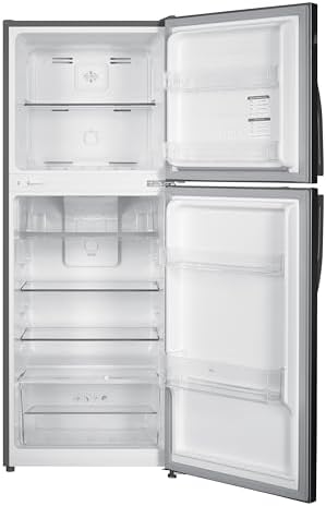 Super General 260 Liters Gross Top Mount Refrigerator-Freezer SGR260N, Temperature Control, No Frost, Multi-Air Flow, LED Light, 54.5 W cm x 56 D cm x 142.5 H cm, Silver, 1 Year Warranty