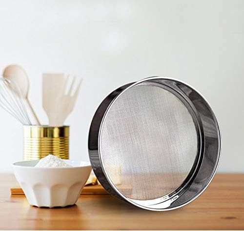 Tamis Sieve Flour Stainless Steel 40 Mesh Round Sifter for Baking 6 Inch