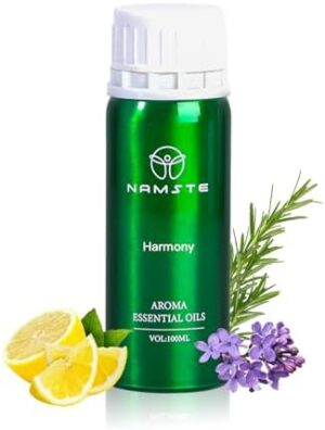 NAMSTE Aroma Essential Oil, 100ml Harmony Collection Scents Diffuser Oil, 100% Pure Natural Essential Oils, Blend of Rosemary, Cloves, Ambergris for Home Aroma Device