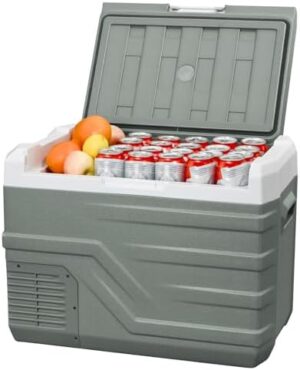 Alpicool 12V Car Refrigerator Small Freezer (-20℃~20℃) 35 Liters Electric Cooler Mini Fridge 12V/24V DC 100~240V AC for Camping Travel Road Trip RV Truck Camper (35 Liter)