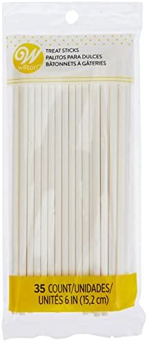Wilton 4 Inch Lollipop Sticks, White,50 pcs,226777