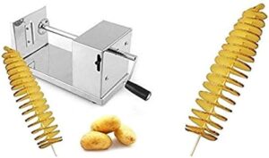 Stainless Steel Manual Tornado Spiral Potato Chips Twister Vegetable Cutter