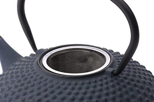 bredemeijer Jing Teapot, 1.25-Liter, Blue Cast Iron