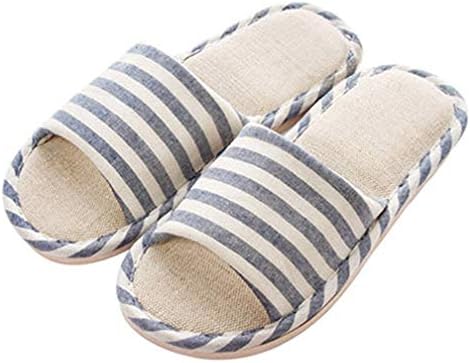 AioTio Anti-Slip Linen Slippers for Indoor Home Use Stylish Comfortable Casual Cotton Flax Slipper