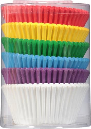 Wilton Standard Baking Cups-Rainbow 150/Pkg, Other, Multicoloured, 9.36 X 9.36 X 12.92 cm