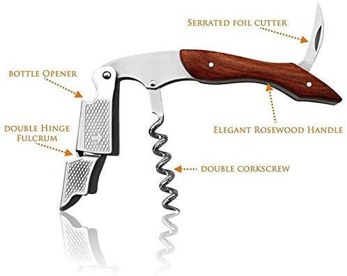 Wood Handle Professional Wine Opener Multifunction Portable Screw Corkscrew Wine Bottle Opener Cook Tools