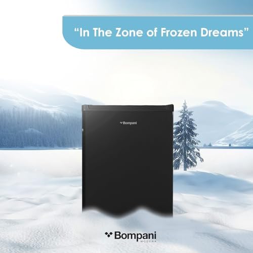 Bompani 78 Litter Single Door Refrigerator - Defrost Fridge Freezer With Smart Sensor & Humidity Control – BR110N - Black
