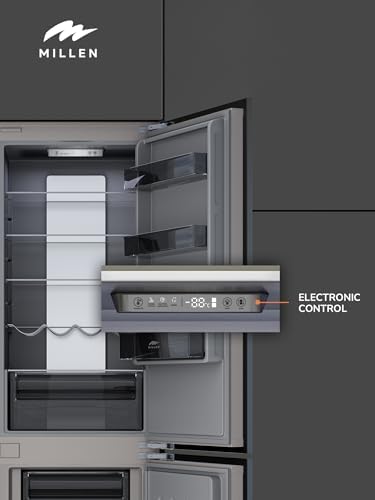 MILLEN Built-in Refrigerator, 232L, 3 Y Warranty, Grey Interior, No Frost, 2 Doors Fridge Freezer, Electronic Controls, LED Backlight, Quick Cooling/Freezing, Vacation Mode, MBIA 177.3ID