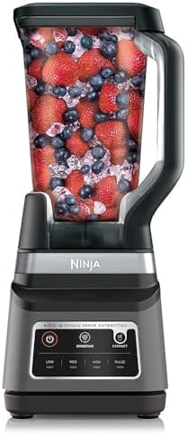 Ninja 2-In-1 Professional Blender, One Touch Blending Programs, 1200W, Black/Grey, BN750ME, 2 Years Warranty