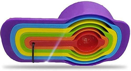 6-Piece Kitchen Measuring Cups Set – Stackable, BPA-Free, Durable Measuring Cups for Baking & Cooking