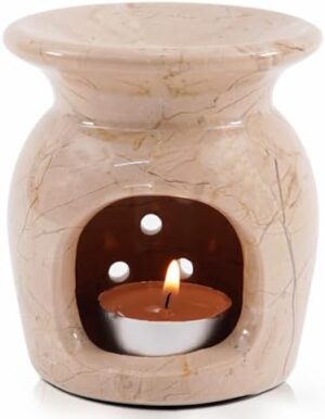Radicaln Marble Oil Burner 4" Inches Verona Handmade Candle Warmer & Aromatherapy Diffuser for Home Decor, Ideal Oil Warmer, Aroma Diffuser & Essential Oils