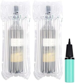 Tirrito 20 Packs Wine Bottle Protector, Inflatable Air Column Cushion Packaging Wine Bags For Luggage, Airplane Travel, Transport, Safety Shipping of Glass Bottles with Free Pump