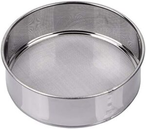 Tamis Sieve Flour Stainless Steel 40 Mesh Round Sifter for Baking 6 Inch