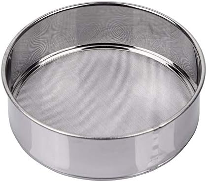Tamis Sieve Flour Stainless Steel 40 Mesh Round Sifter for Baking 6 Inch