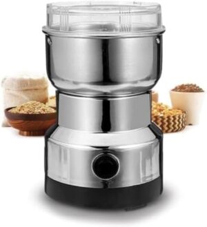Electric Kitchen Mini Grinder Mixer - Electric chopper small Grinders for Spices, Seeds, Herbs, and Coffee Beans, Spice Blender and Espresso Grinders, Dry Grinder Stainless Steel