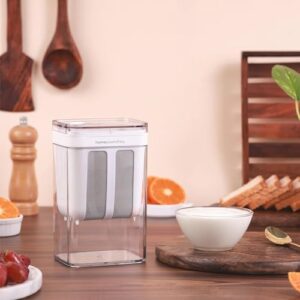 HomeEssentials Greek Yogurt & Curd Maker - 1100ml Fine Mesh Strainer with Lid | Multifunctional yoghurt Filter | Curd Maker for Home | Whey Separator | Perfect for Homemade Yogurt, Curd, Cheese & More