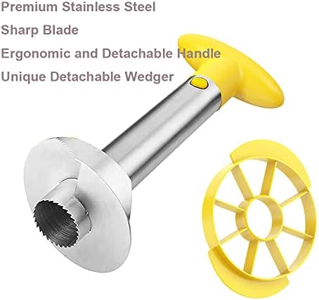 SameTech Easy Kitchen Tool Stainless Steel Fruit Pineapple Peeler Corer Slicer Cutter
