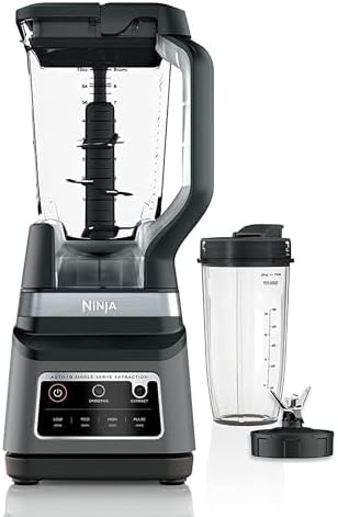 Ninja 2-In-1 Professional Blender, One Touch Blending Programs, 1200W, Black/Grey, BN750ME, 2 Years Warranty