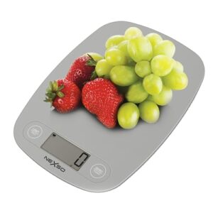 Digital Food Scale – 5kg Capacity, Stainless Steel Platform, High Precision Measurements in Grams/Ounces/Pounds, Kitchen Scale with Tare Function, Auto-Off, LCD Display for Baking & Cooking