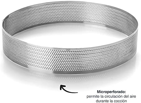 Lacor 68536 Perforated Cake Mould, 16 x 2 cm, Silver