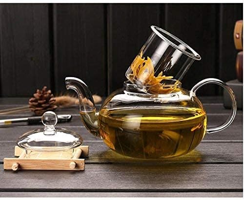 YULAN Glass Teapot With Infuser, Teapot With Strainer For Loose Tea, Glass Tea Pot Can be Used On Stovetop 800ml-144