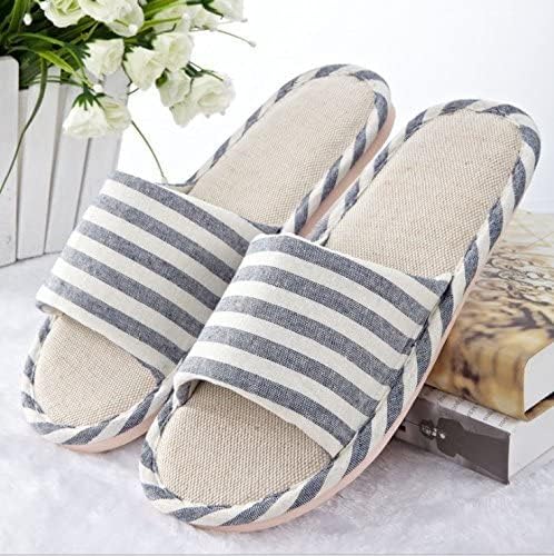 AioTio Anti-Slip Linen Slippers for Indoor Home Use Stylish Comfortable Casual Cotton Flax Slipper