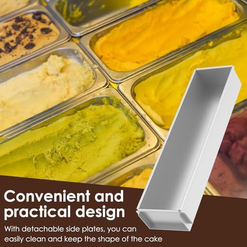 Rectangle Cake Pan, Nonstick Tiramisu Pan, Cake Baking Tray, Rectangular Box Cheese Baking Tray, Rectangle Cake Mold, Tiramisu Dessert Making Molds, Cheesecake Pan Mousse Cake Mold (Removable)