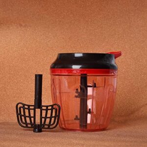 Delcasa 6-Blade Indian Smart Pull Chopper with a Paddle Attachment- DC2799