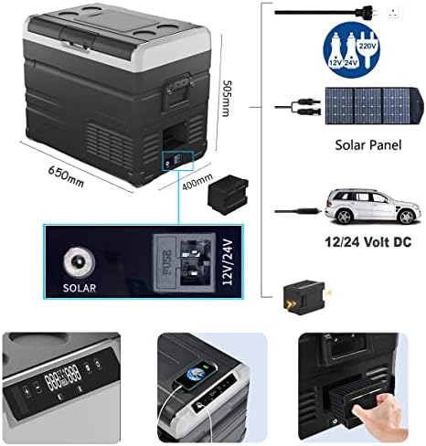 Alpicool Smart Portable Freezer & Fridge 50L Versatile Cooler for Solar/Home/Car | Mini Fridge -20°C To 20°C With Rechargeable Battery for Outdoor Camping Adventure