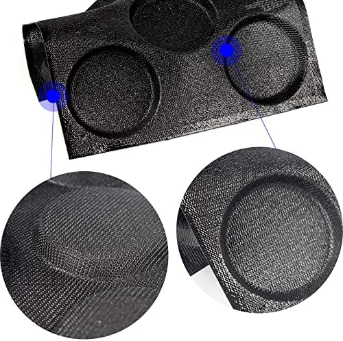 KBTBAK Black Perforated Silicone Hamburger Bun Pan, Non-Stick Baking Pan for Making Buns
